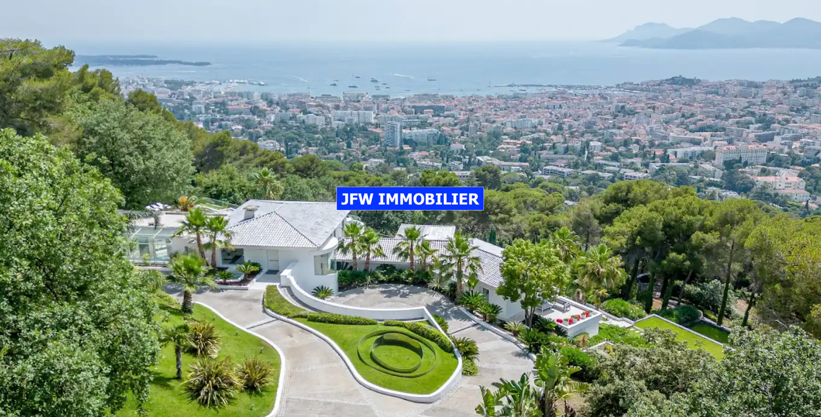 Private modern luxury estate for sale in Cannes French Riviera France